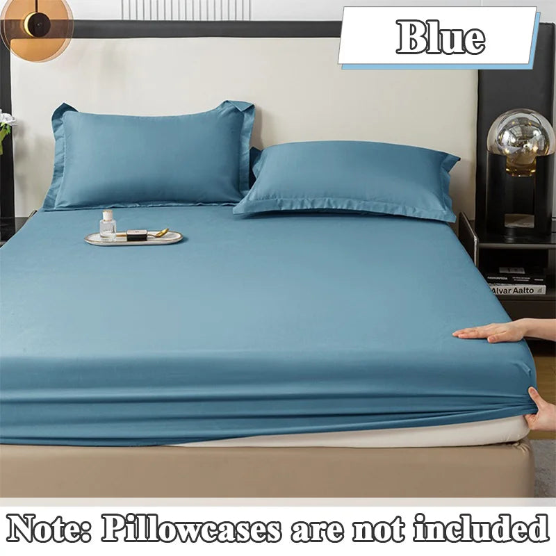 Elastic Fitted Bed Sheet – Solid Colour