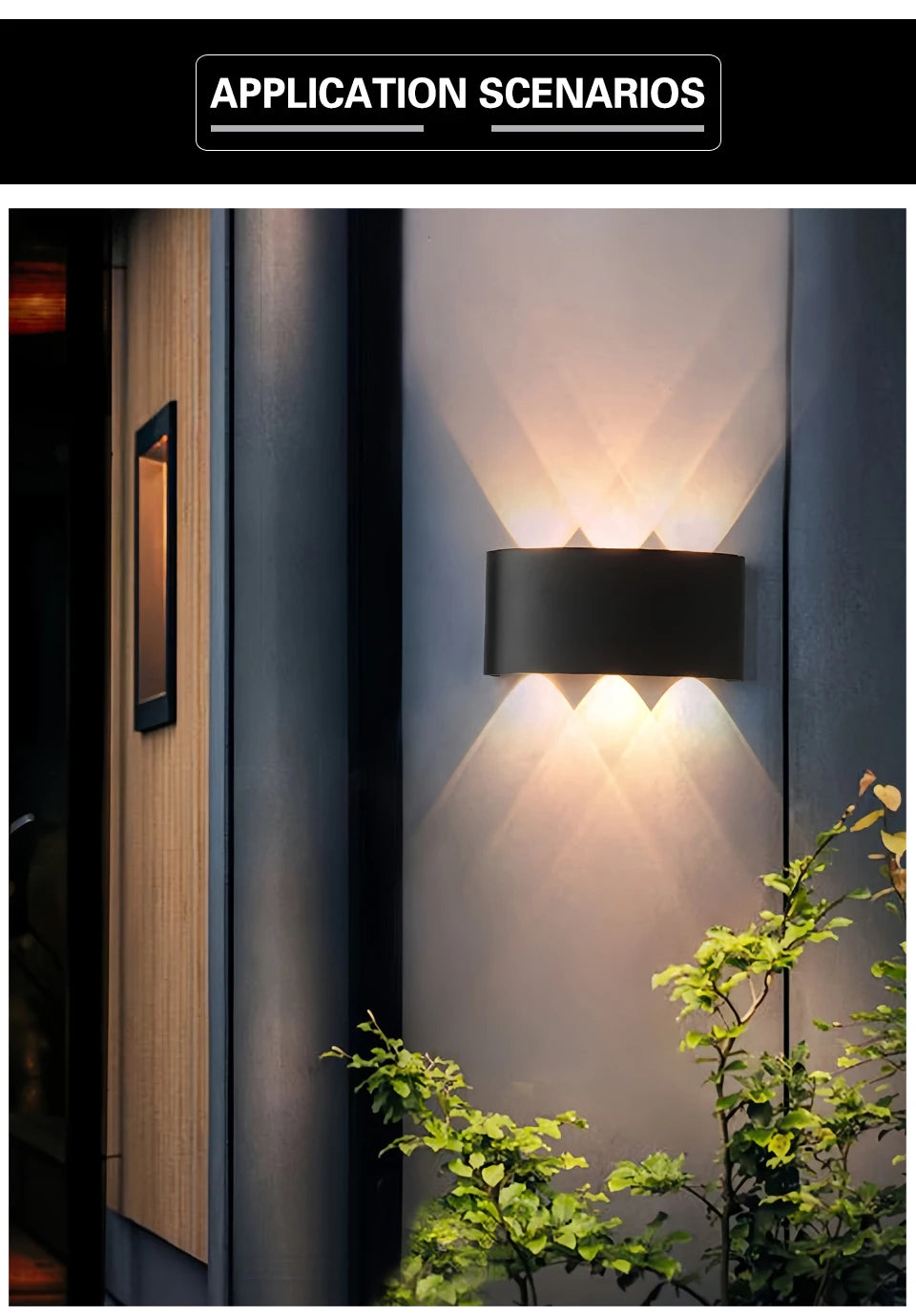Up & Down LED Wall Light – Indoor & Outdoor Waterproof
