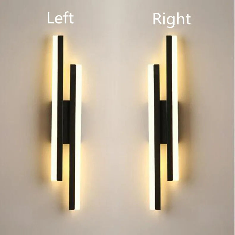 LED Bedroom Wall Sconce – Copper Pipe Acrylic Shade