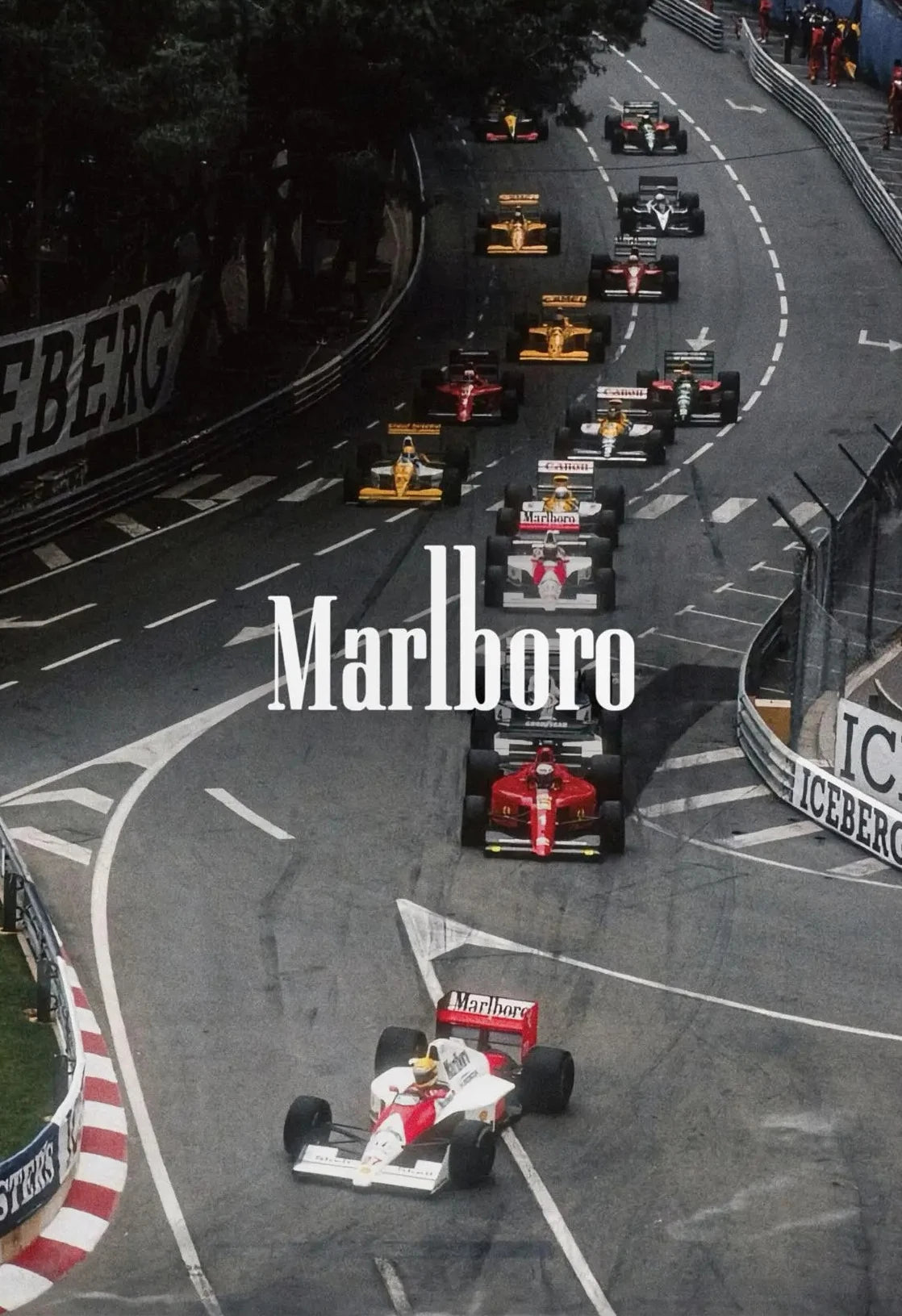 Vintage Monaco Racing Car Canvas Poster