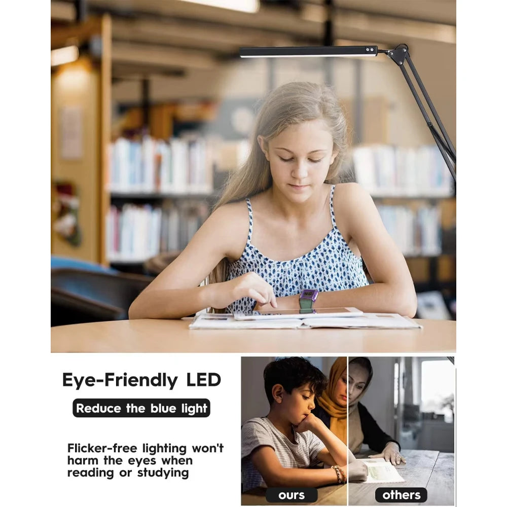 Rocker Arm LED Desk Lamp – 10 Brightness Levels