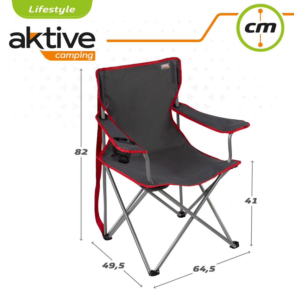 Folding Camping Chair with Breathable Backrest