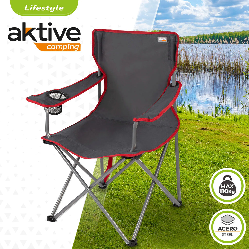 Folding Camping Chair with Breathable Backrest