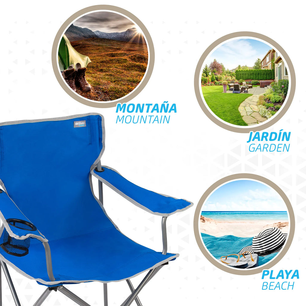 Folding Camping Chair with Breathable Backrest