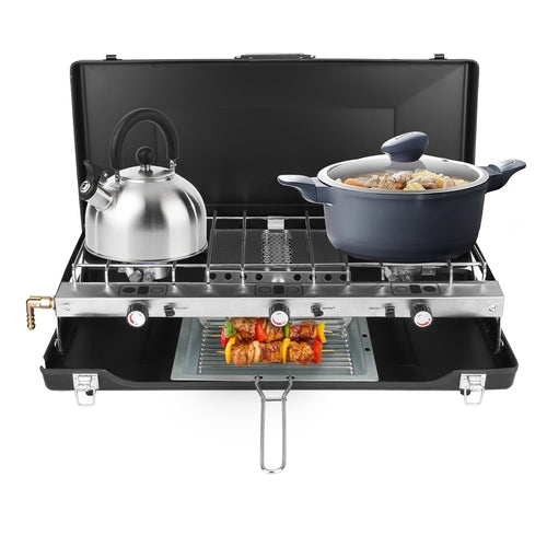 3 Burner Foldable Camping Stove