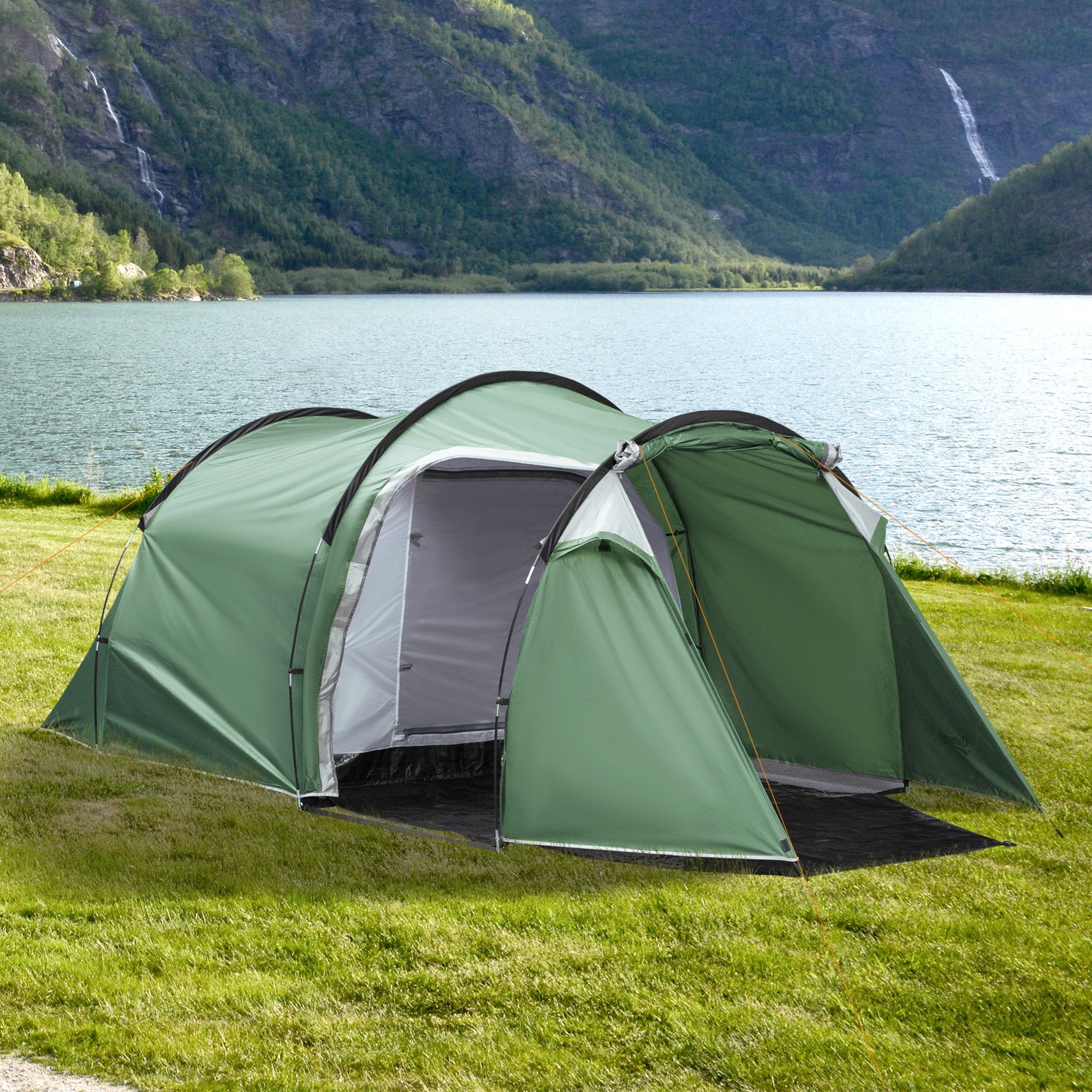 2-Room Camping Dome Tent (3-4 Person)