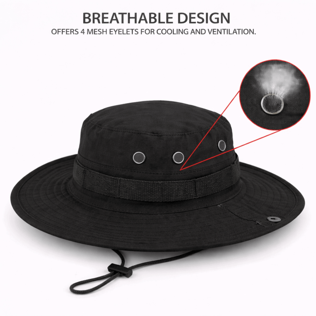Tactical Wide Brim Bucket Hat