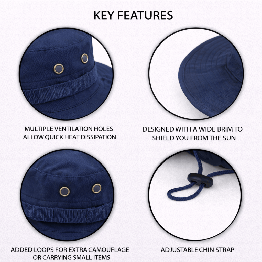 Tactical Wide Brim Bucket Hat