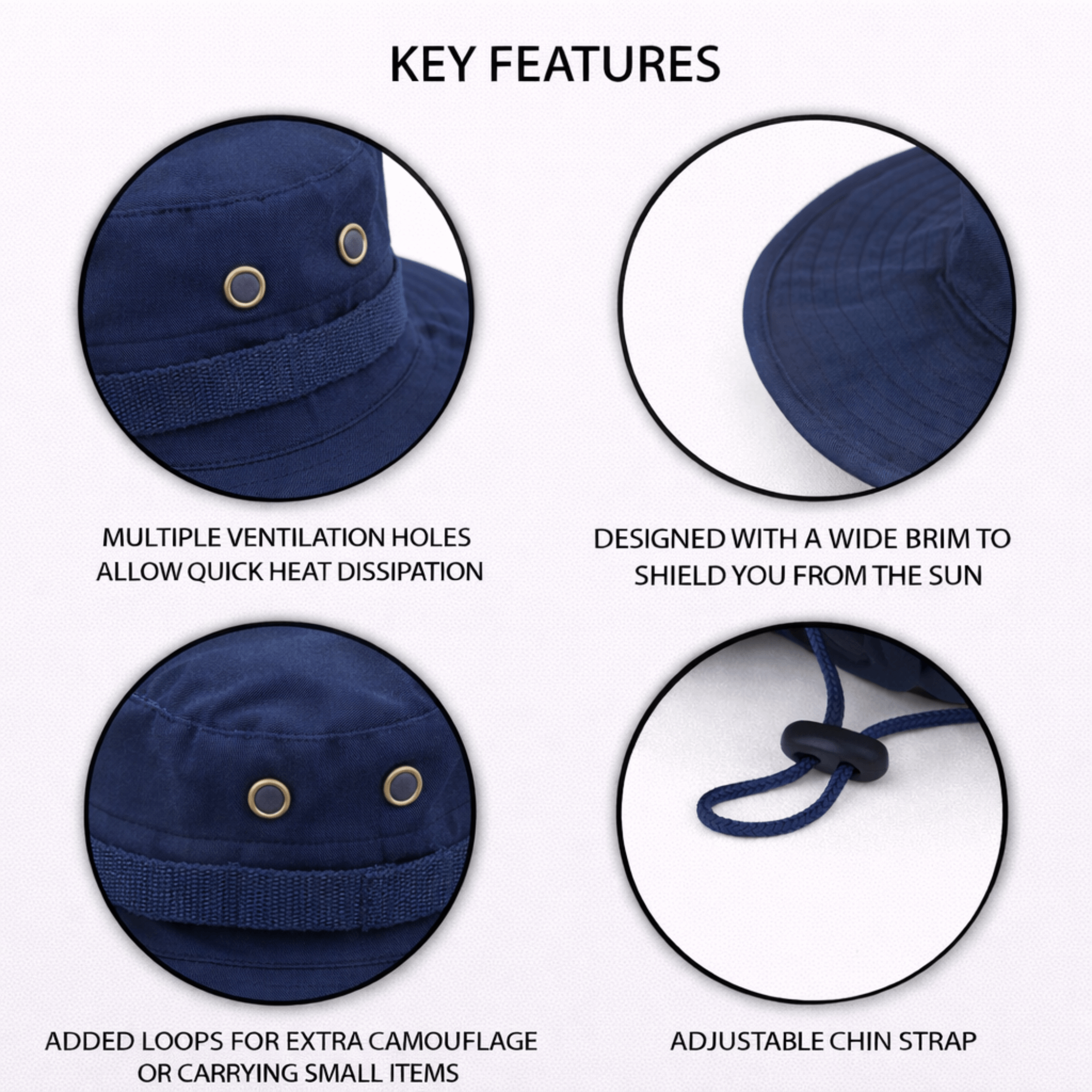 Tactical Wide Brim Bucket Hat