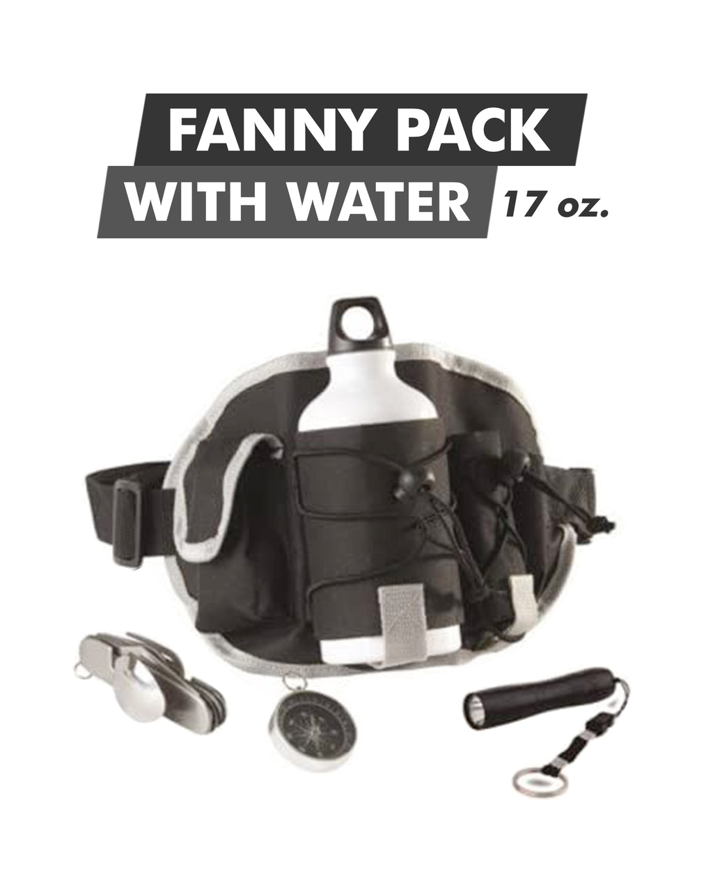 Camping Survival Waist Bag Kit