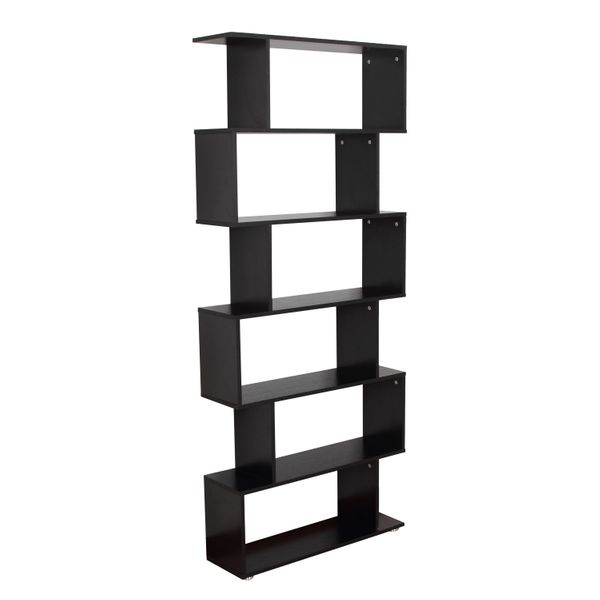 6-Tier Wooden S Shape Shelf