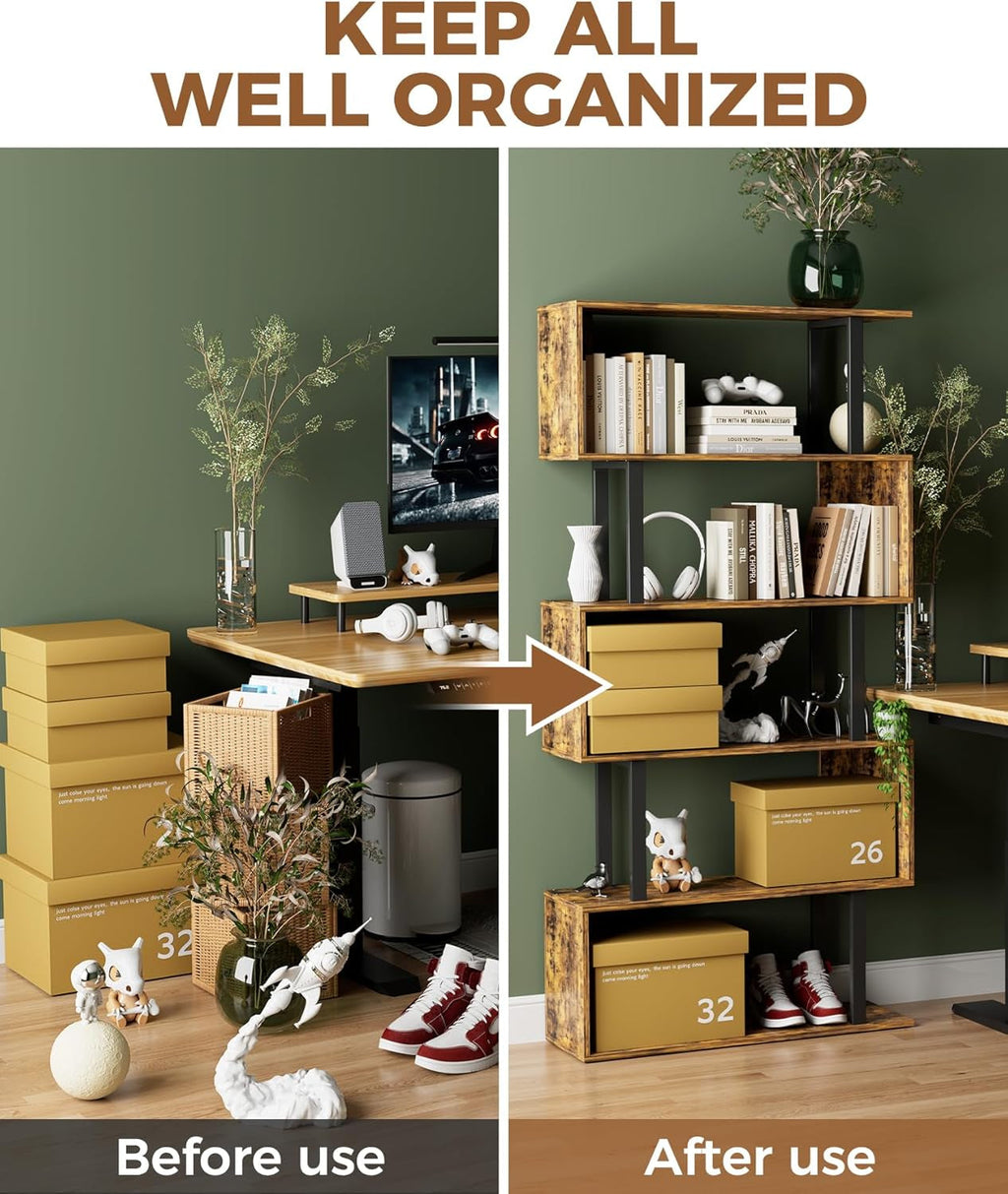 5-Tier S Shaped Shelving Unit